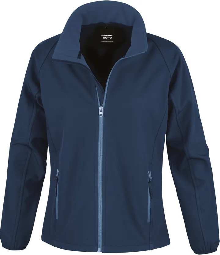 Core Ladies Printable Soft Shell Navy / Navy
