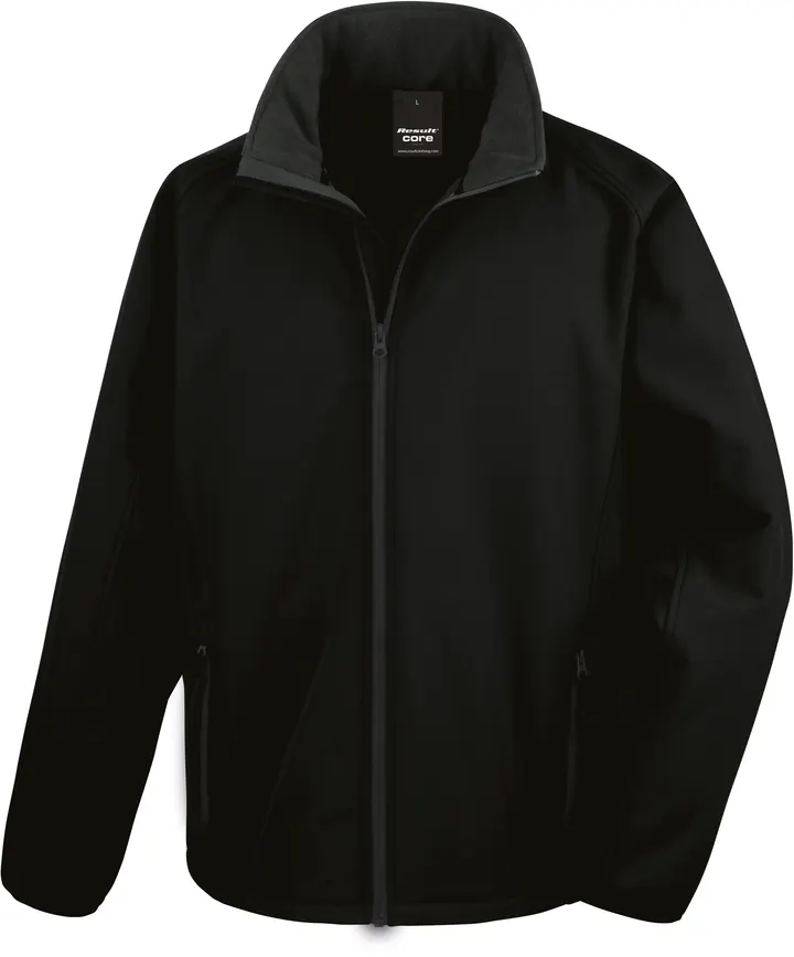 Veste Softshell Homme Printable Black / Black