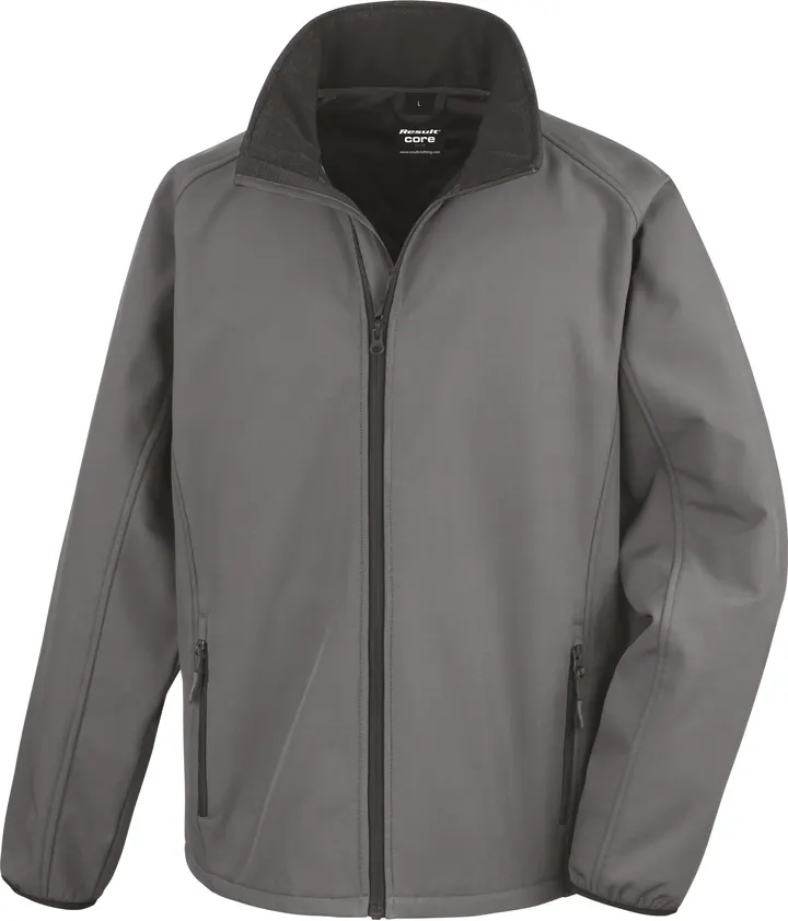 Veste Softshell Homme Printable Charcoal / Black