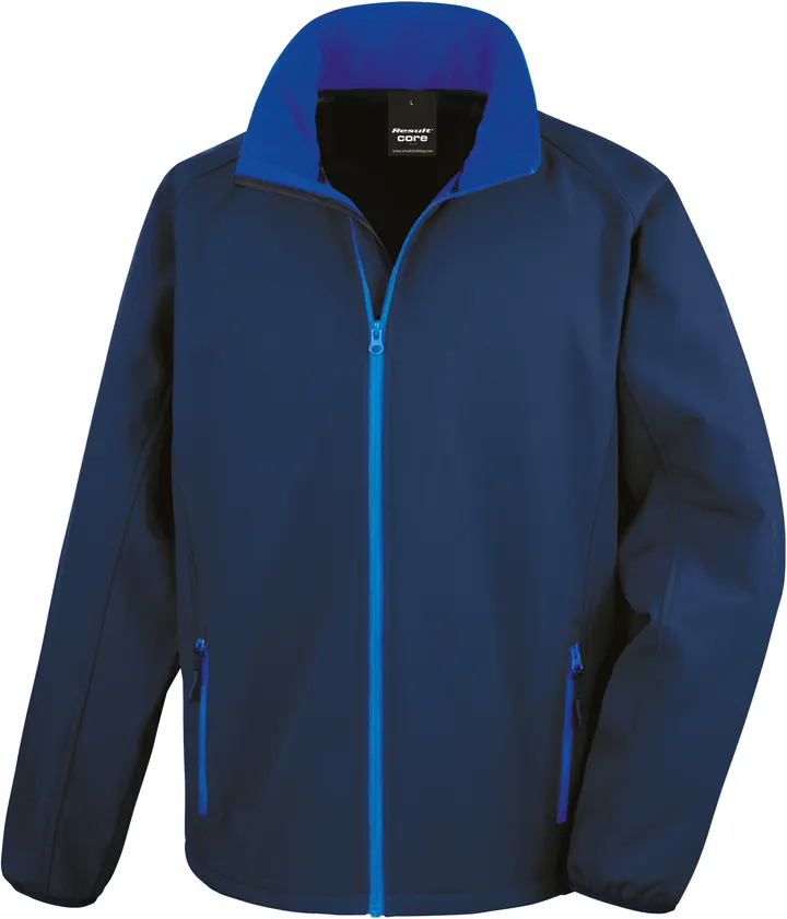 Veste Softshell Homme Printable Navy / Royal