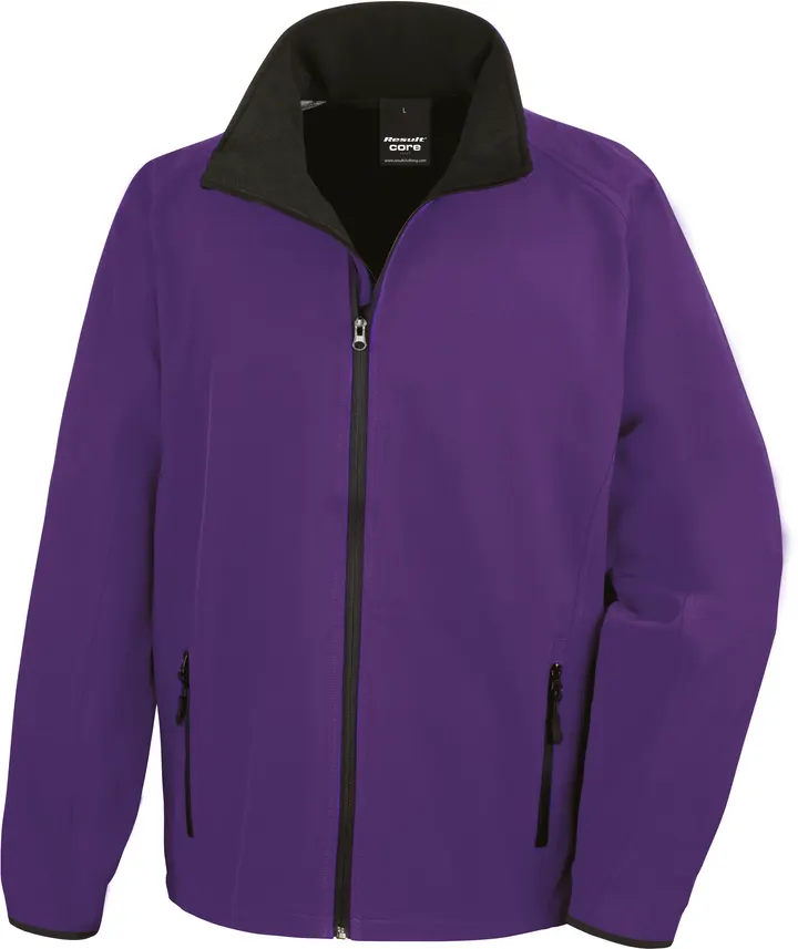 Veste Softshell Homme Printable Purple / Black