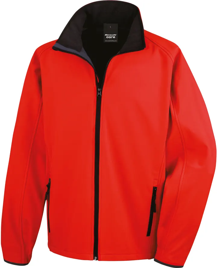Veste Softshell Homme Printable Red / Black