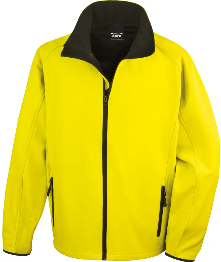 Veste Softshell Homme Printable Yellow / Black