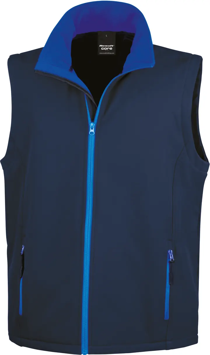 Core Printable Softshell Bodywarmer Navy / Royal