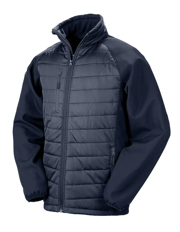 Veste softshell rembourrée black compass recyclée Navy / Navy