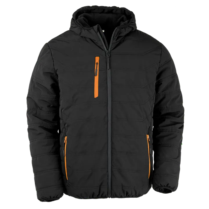 Veste matelassée black compass recyclée Black / Orange