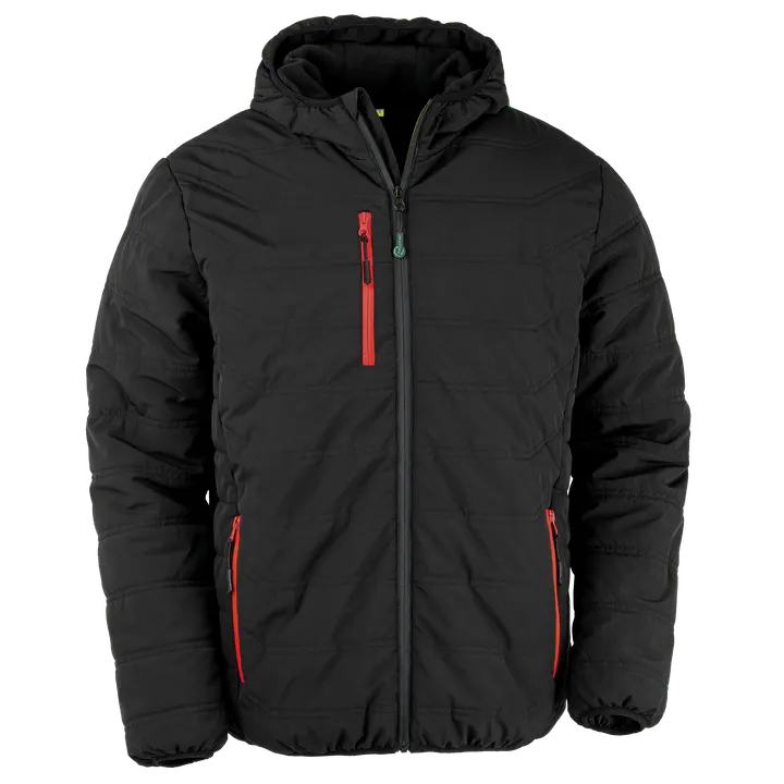 Veste matelassée black compass recyclée Black / Red