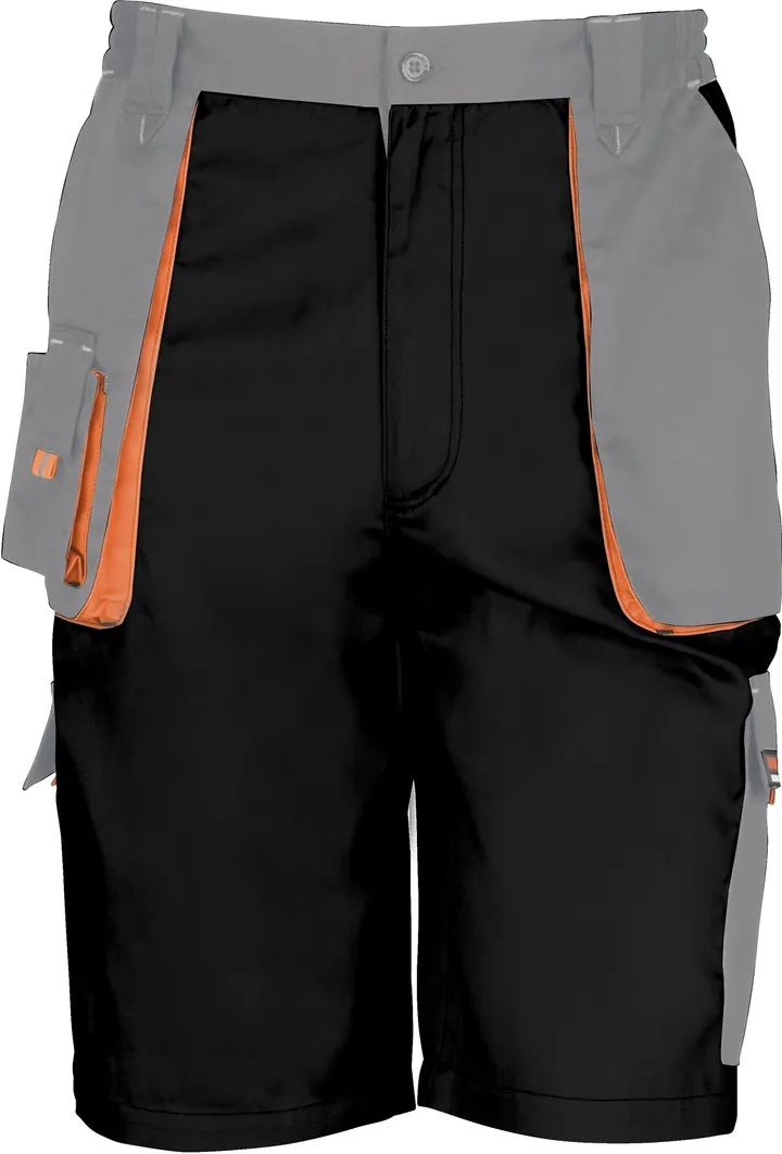 Work-guard Lite Shorts Black / Grey / Orange