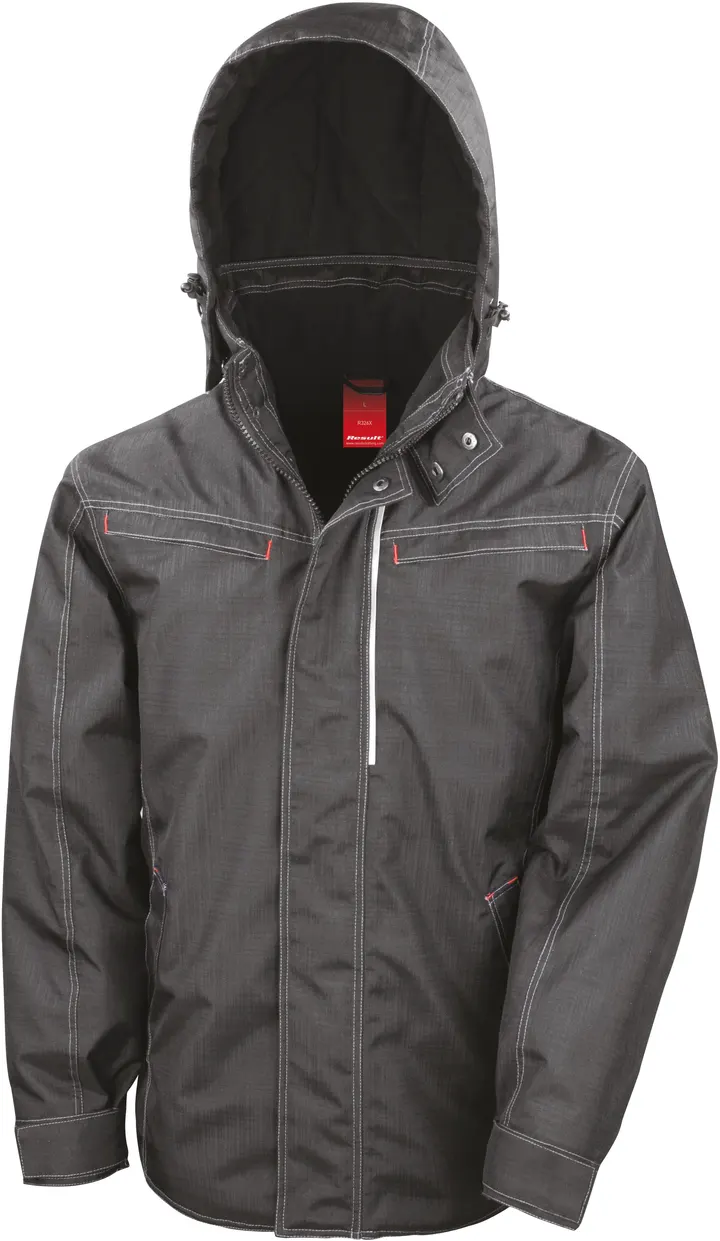 Robuster Parka Denim-Optik Black