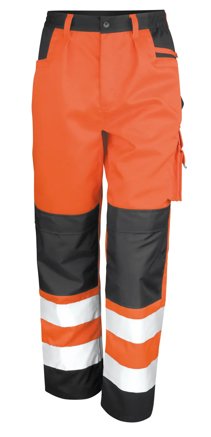 Pantalon cargo de sécurité Fluorescent Orange