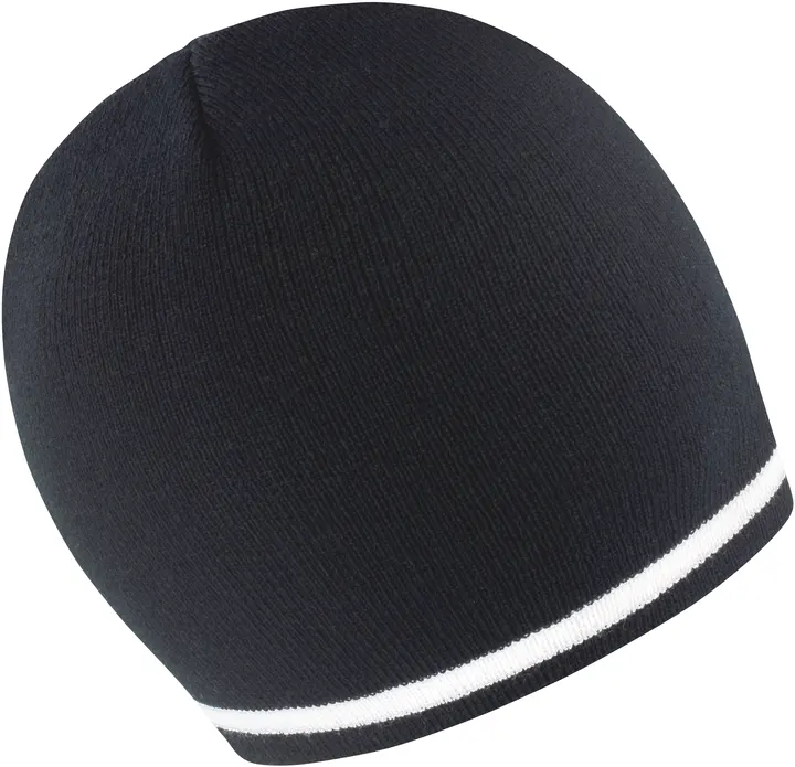 National Beanie Black / White