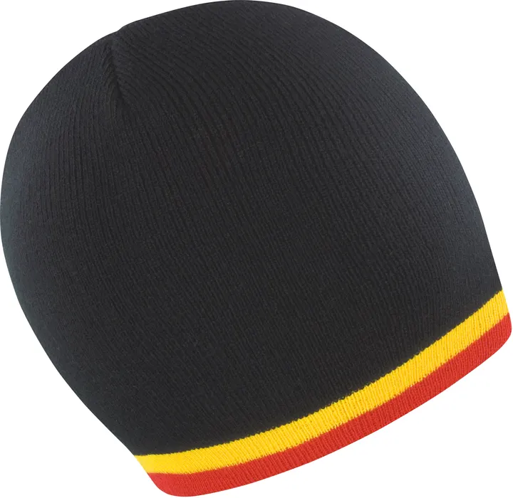 National Beanie Black / Yellow / Red