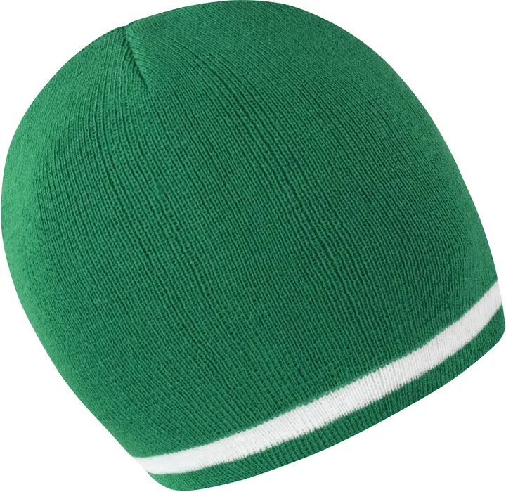 National Beanie Emerald / White