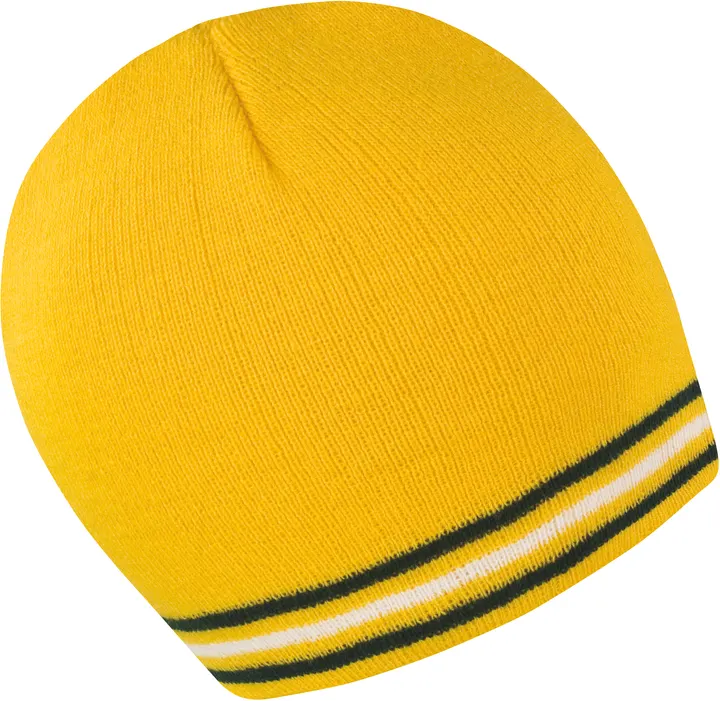 National Beanie Gold / Green / White