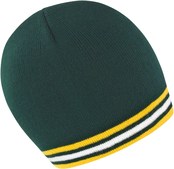 National Beanie Green / Gold / White