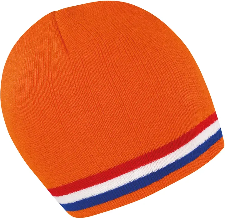 National Beanie Orange / Red / White / Blue