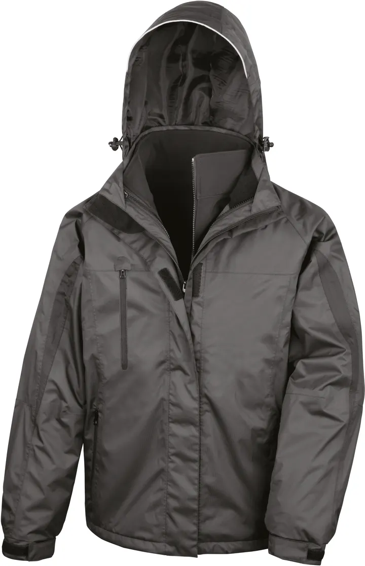 Parka 3en1 intérieur Softshell Black