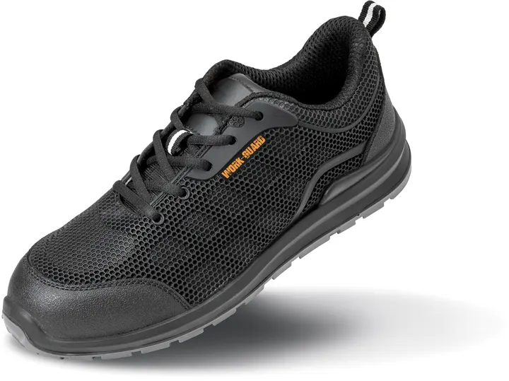 All black safety trainer Black