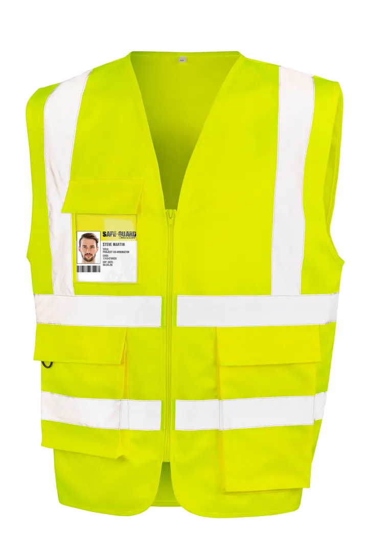 Gilet de sécurité zippé Fluorescent Yellow