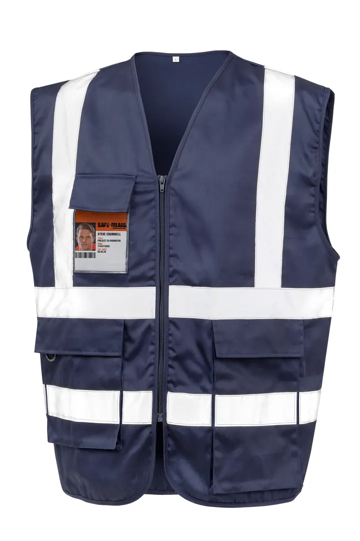 Gilet de sécurité zippé Navy