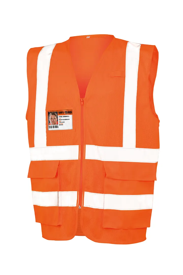 Gilet de sécurité en maille Fluorescent Orange