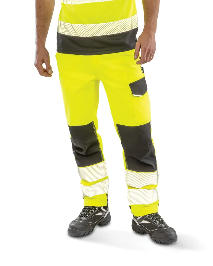 Sicherheitshose Safe-Guard mit Recyclingmaterial Fluorescent Yellow