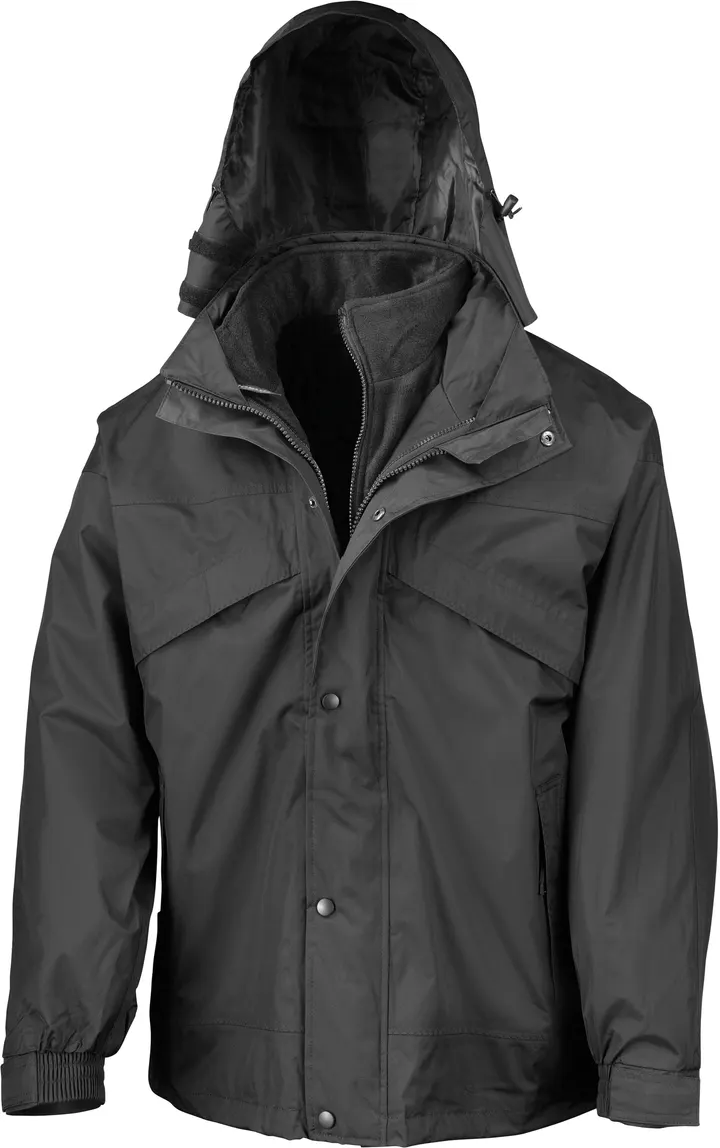 Veste 3 en 1 zip & clic Black