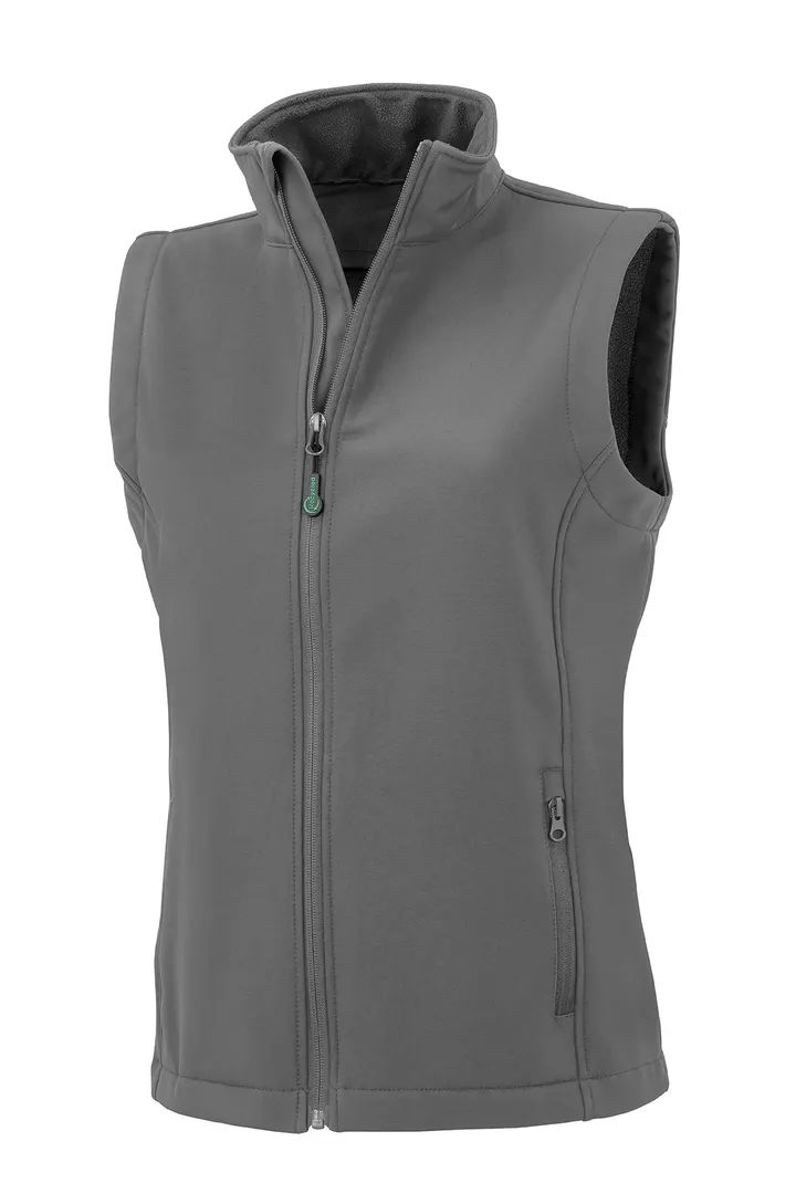 Recycelter Softshell-Bodywarmer für Damen Grey