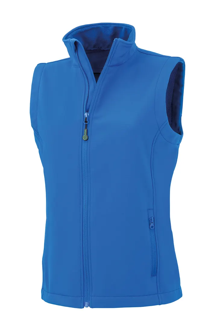 Recycelter Softshell-Bodywarmer für Damen Royal