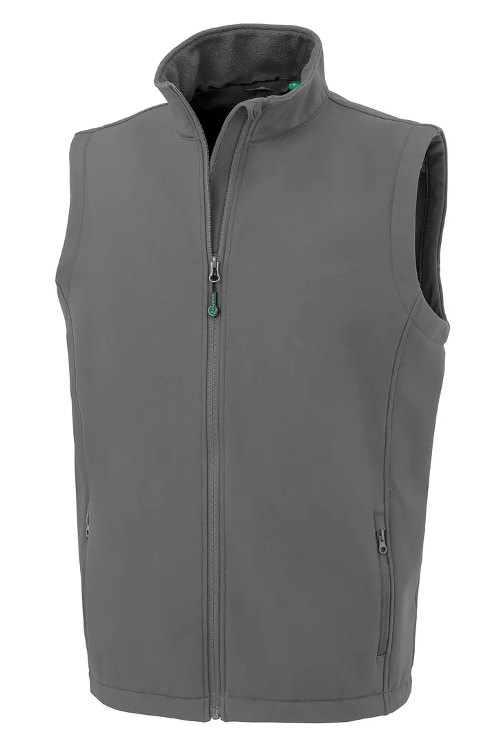 Recycelter Softshell-Bodywarmer für Herren Grey