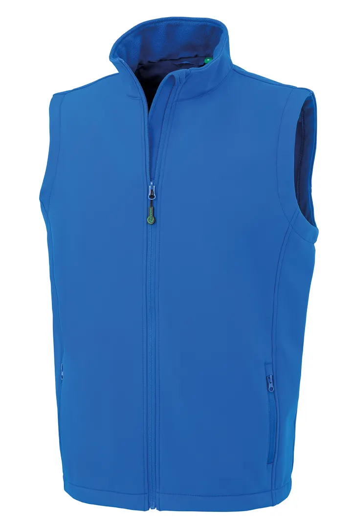 Recycelter Softshell-Bodywarmer für Herren Royal