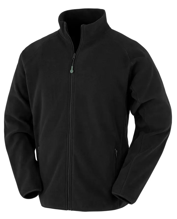 Polarthermie-Jacke aus recyceltem Fleece. Black