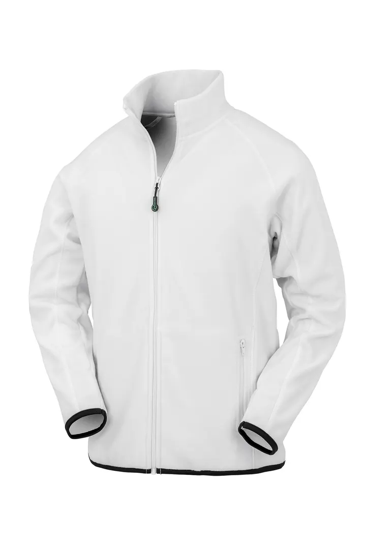 Polarthermie-Jacke aus recyceltem Fleece. White