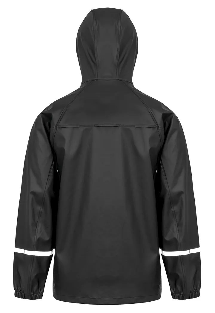 Veste imperméable Prism PU avec bandes réfléchissantes Black