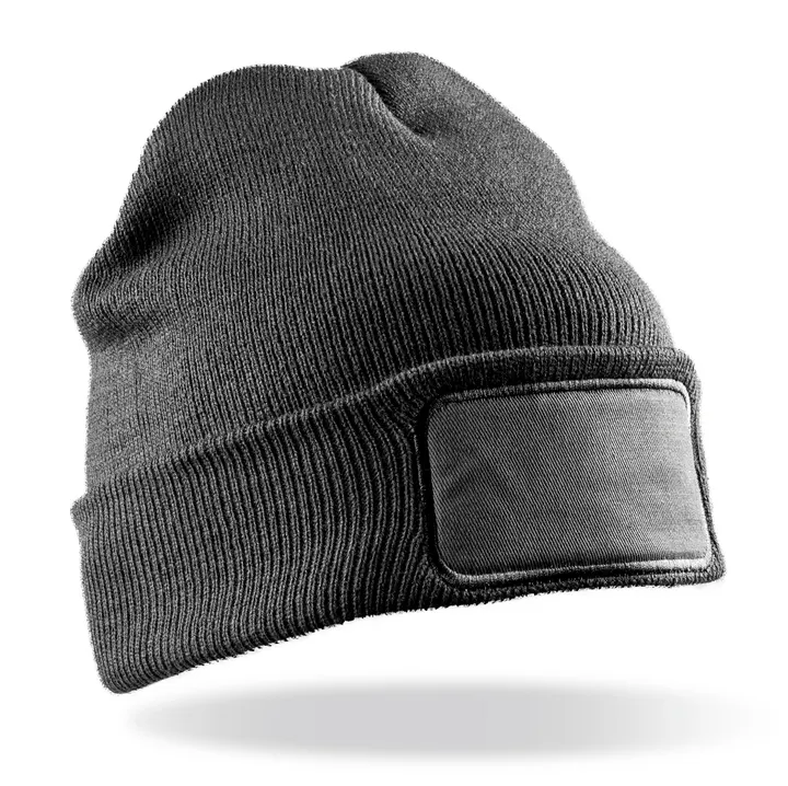 Bonnet imprimable double Tricot Grey