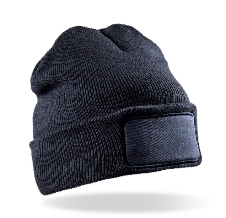 Bonnet imprimable double Tricot Navy
