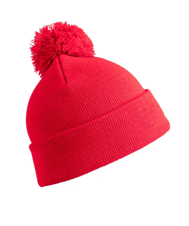Bonnet pompon BEANIE Red