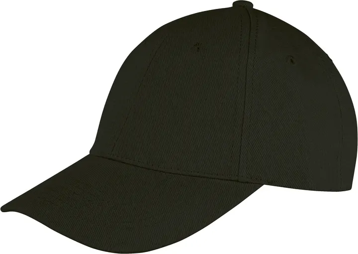 Memphis Brushed Cotton Low Profile Cap Black