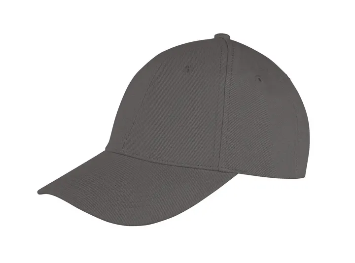 Memphis Brushed Cotton Low Profile Cap Charcoal Grey