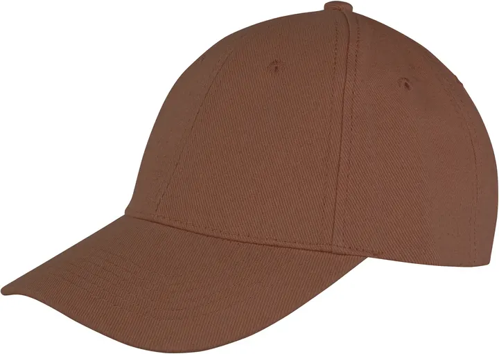 Memphis Brushed Cotton Low Profile Cap Chocolate Brown