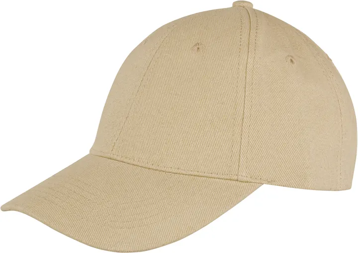 Memphis Brushed Cotton Low Profile Cap Khaki Beige