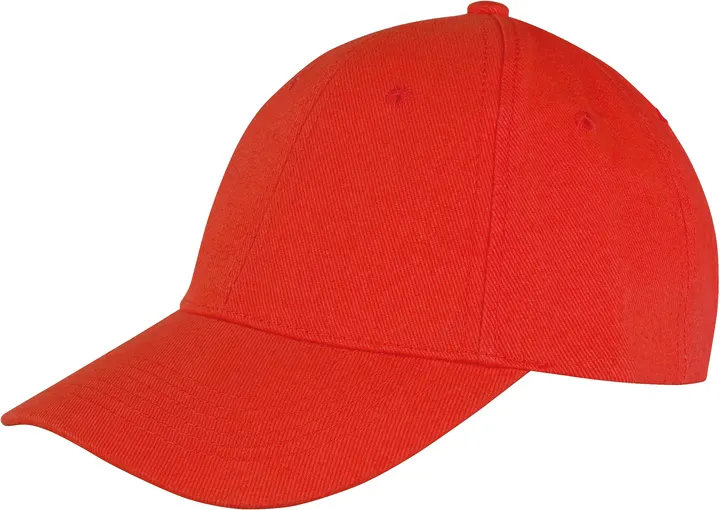 Memphis Brushed Cotton Low Profile Cap Red