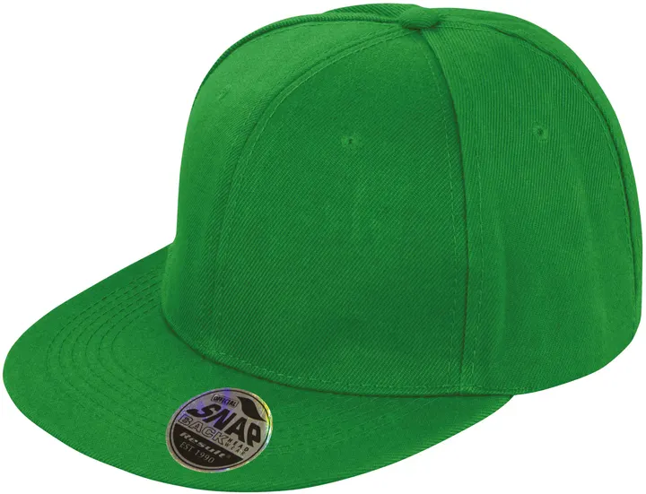 Bronx Original Flat Peak Snapback Cap Emerald Green