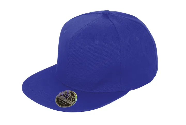Bronx Original Flat Peak Snapback Cap Sapphire Blue