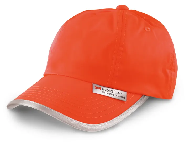 Casquette avec bordures réfléchissantes Orange