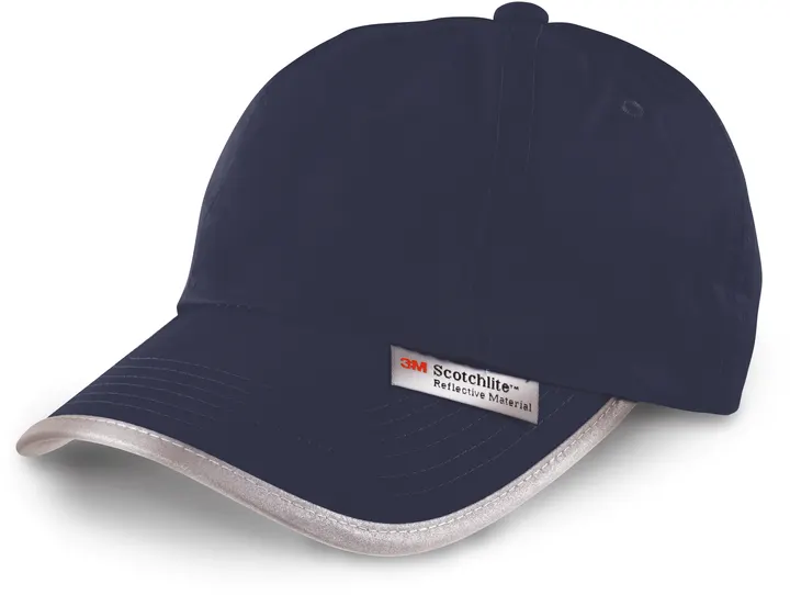 Casquette avec bordures réfléchissantes Navy