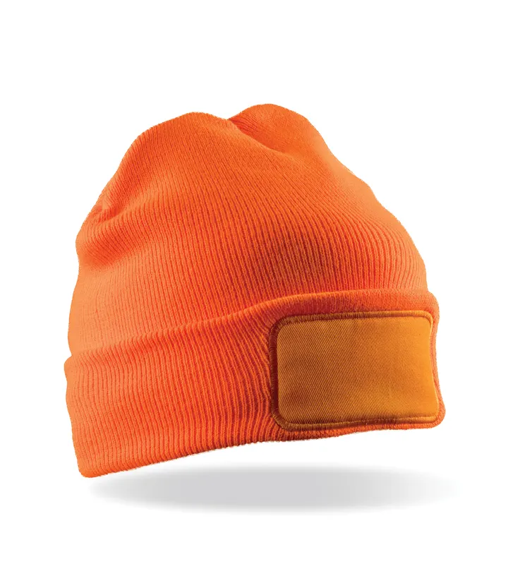 Recycelte, veredelbare Thinsulate™-Mütze Fluorescent Orange