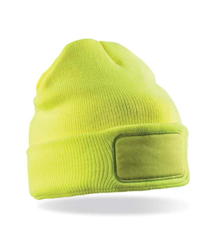 Recycelte, veredelbare Thinsulate™-Mütze Fluorescent Yellow
