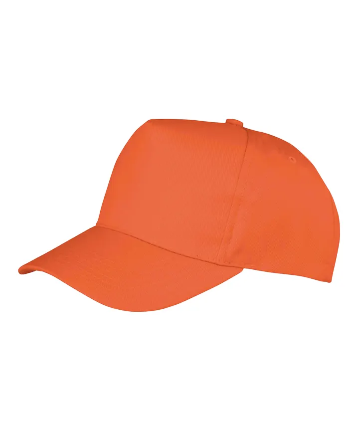 Casquette recyclée 5 panneaux enfant Orange