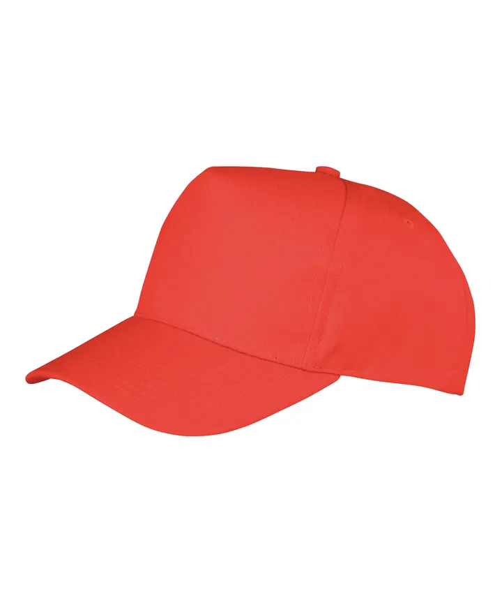 Casquette recyclée 5 panneaux enfant Red